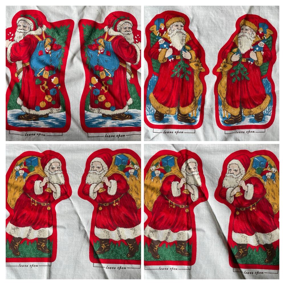 Vnt Cut & Sew, Old Fashioned Santas: Ornaments, Mini Pillows, Bags, Gift Tags - Picture 3 of 6